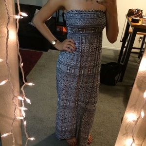 Tribal design maxi dress