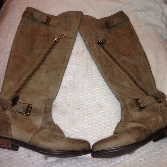 Steve madden boots real leather
