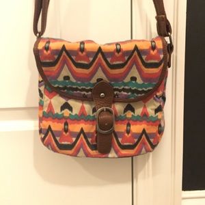Aztec Print Cross-Body Purse