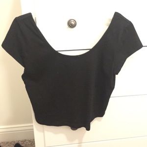 Black Crop Top