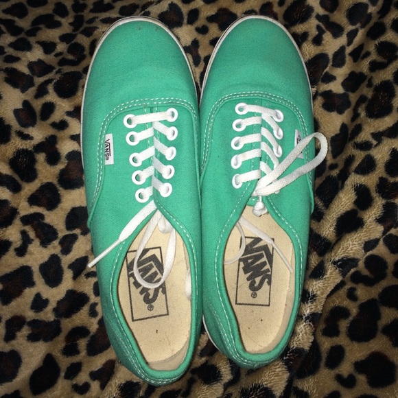 Green colored Vans