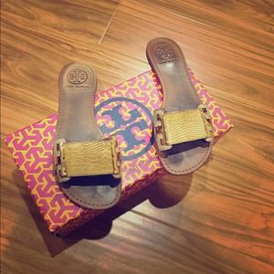 Tory Burch Gail-Patent Lizard Flats!