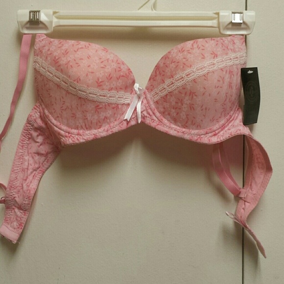 BUNDLE*  PARIS PINK PUSHUP& RED LACE 34B. 34D