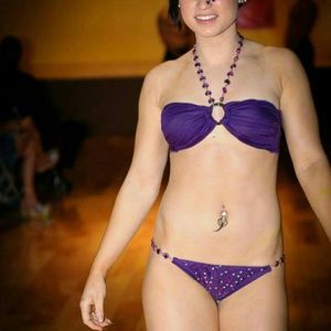 Hand made one of a kind lingerie inspired  bikini