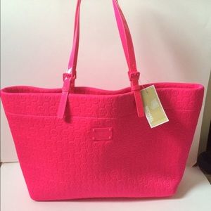 SOLD!MK Jet Set Monogram Neoprene Tote