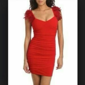 Sexy red cocktail  dress