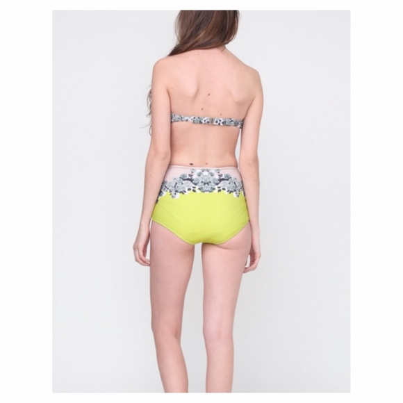 SHAKUHACHI Floral Bustier High Waisted Bikini - Picture 3 of 4