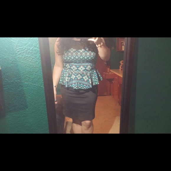 Cute Black and Blue Dress