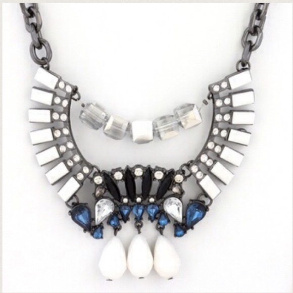 Gunmetal statement necklace