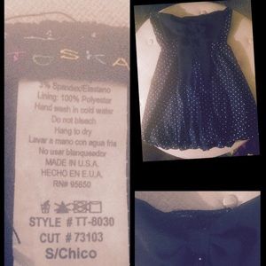 Women's polka dot "toska" mini dress