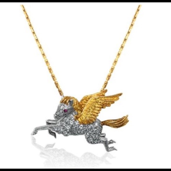 A DIAMOND PEGASUS PENDANT, BY MCTEIGUE
