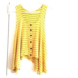 Urban Outfitters Flowing Striped Button-Down Tank