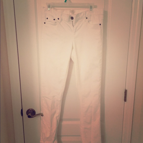 J. Crew skinny white Jeans