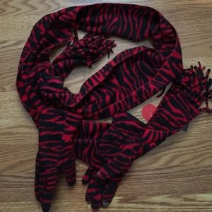 ZEBRA Scarf and glove set