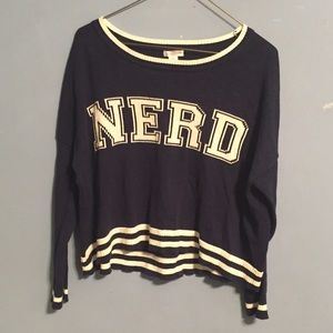 Navy "Nerd" Sweater
