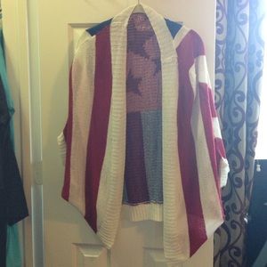 American flag cardigan
