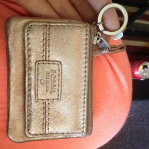 Fossil keychain card holder