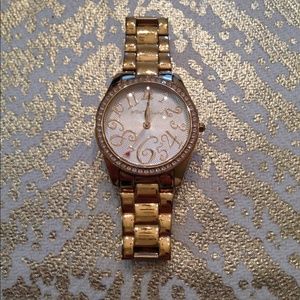 Gold Betsy Johnson Watch.