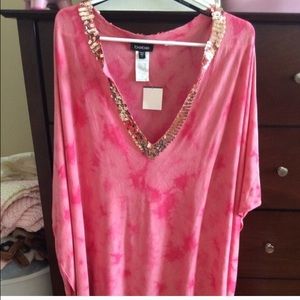 **REDUCED**Bebe Kimono Sleeve Marble Pattern Dress