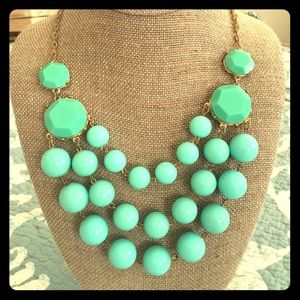 Mint green bubble necklace