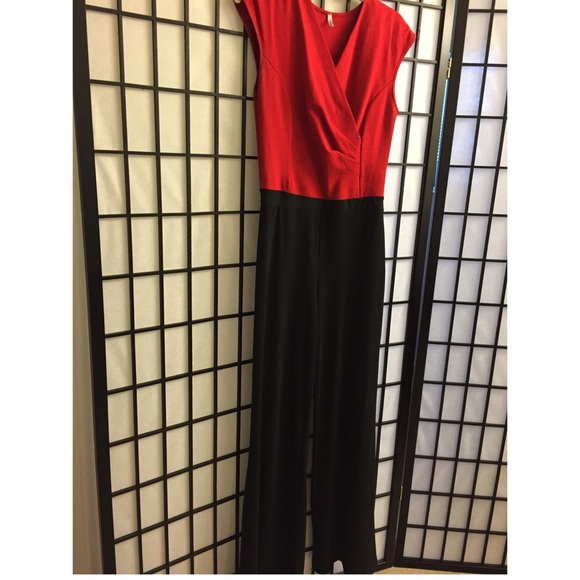 Black and red romper.