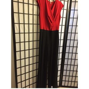 Black and red romper.