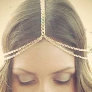 Crown Gold Chain Headband!!!!