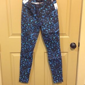 J Brand indigo ink blot skinny