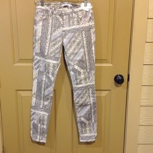 7 For All Mankind print skinny