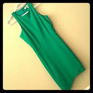 Cute green professional style mini dress