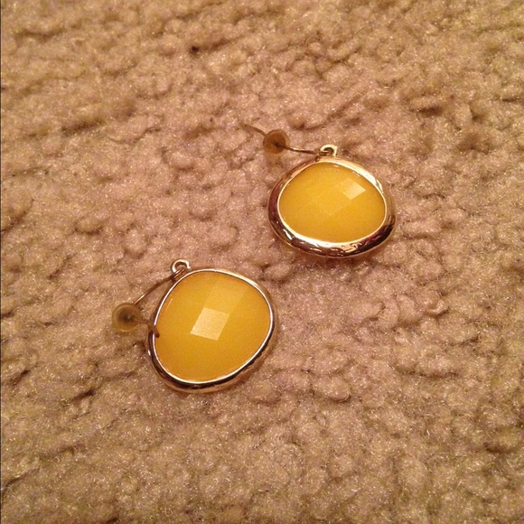 Yellow earrings