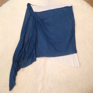 Helmut  Lang strapless asymmetric skirt or top!