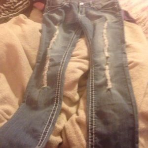 New never worn light blue jeans