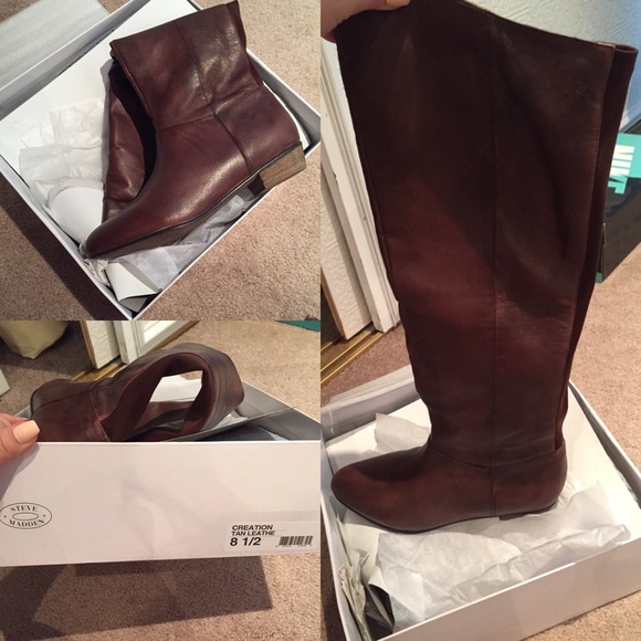 Steve Madden overtheknee Creation boots 8.5 brown