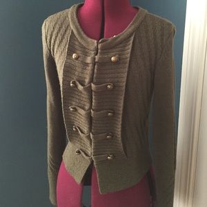 Military inspired sweater