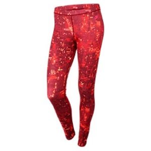 Red Nike City Lights Leggings