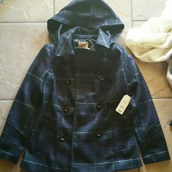 Nwt black and purple coat