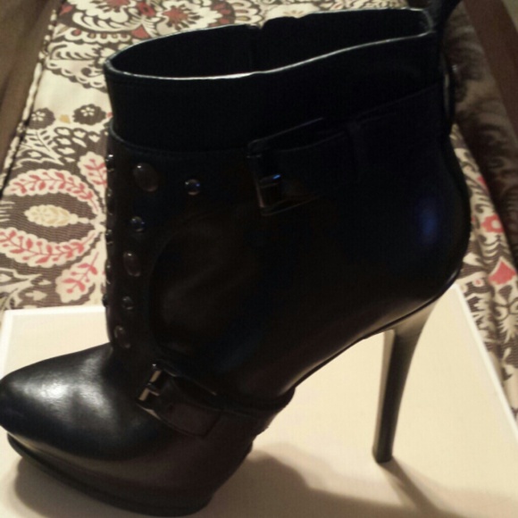 MK studded booties black NWOT