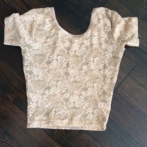American apparel lace crop sz small