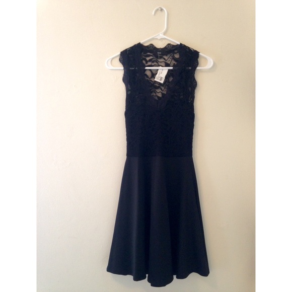 NWT black lace dress