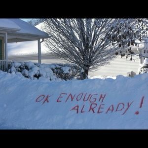 Sick of the snow sale.