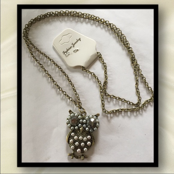 Owl chain necklace - Picture 3 of 4