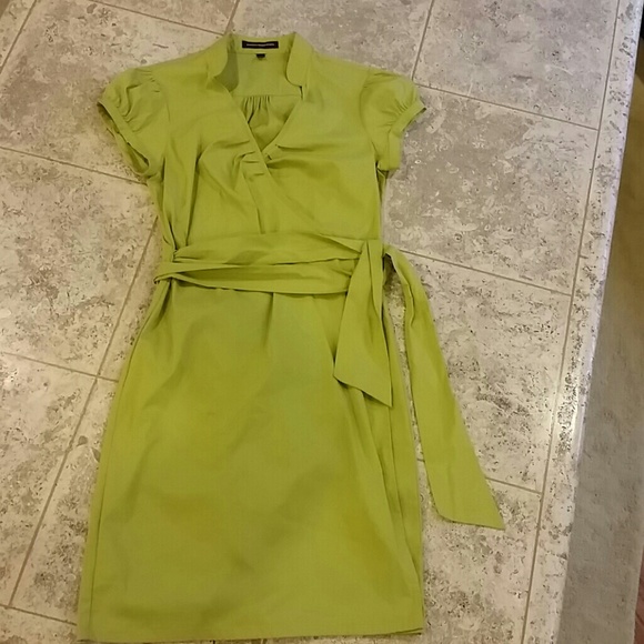Lime green express  dress
