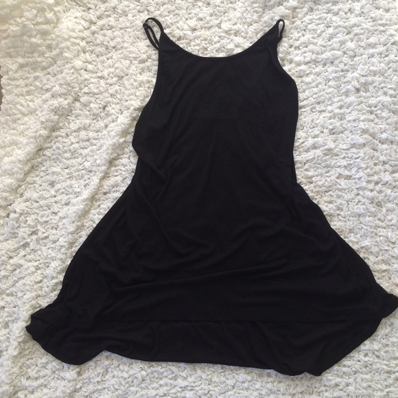 Urban Outfitters Dresses & Skirts - Black ribbed urban outfitters swing dress