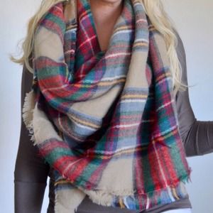 Original Plaid Blanket Scarf!