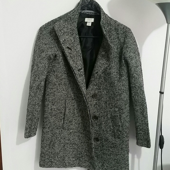 Jcrew marbled dress coat