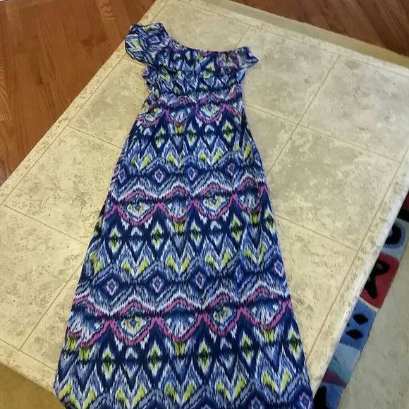 One shoulder maxi dress