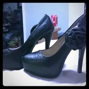 Black high heels