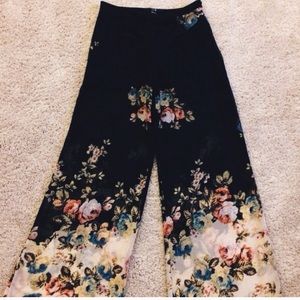 Floral palazzo pants