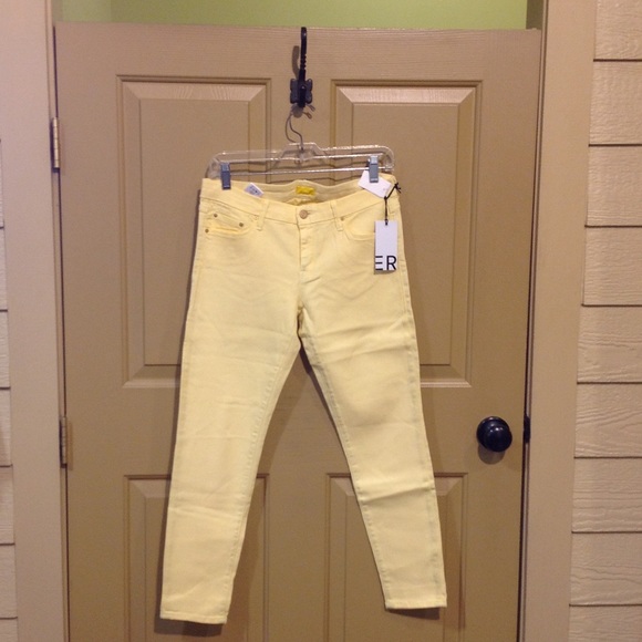 Mother denim skinny capri